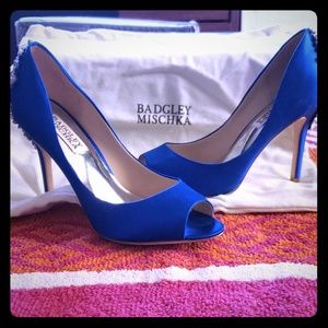 Blue Badgley Mischka heels